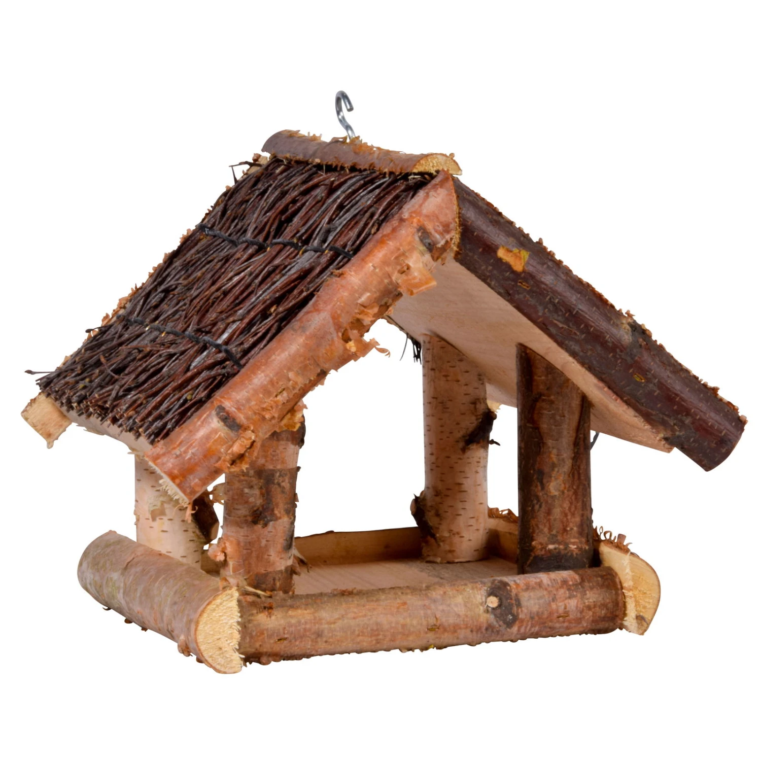 Birken-Vogelhaus Mit Reisig, 26 X 26 X 25 Cm 4 Birken-Vogelhaus Mit Reisig, 26 X 26 X 25 Cm – Bild 2