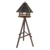 Futterhaus Mit Ständer, Braun, 59 X 55 X 105 Cm -Gardena Verkaufsgeschäft 0910101509 koelle vogelfutterhaus mit staender 2 116637