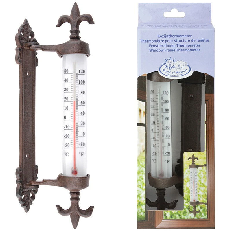 Fensterrahmen Thermometer Aus Gusseisen 3 Fensterrahmen Thermometer Aus Gusseisen