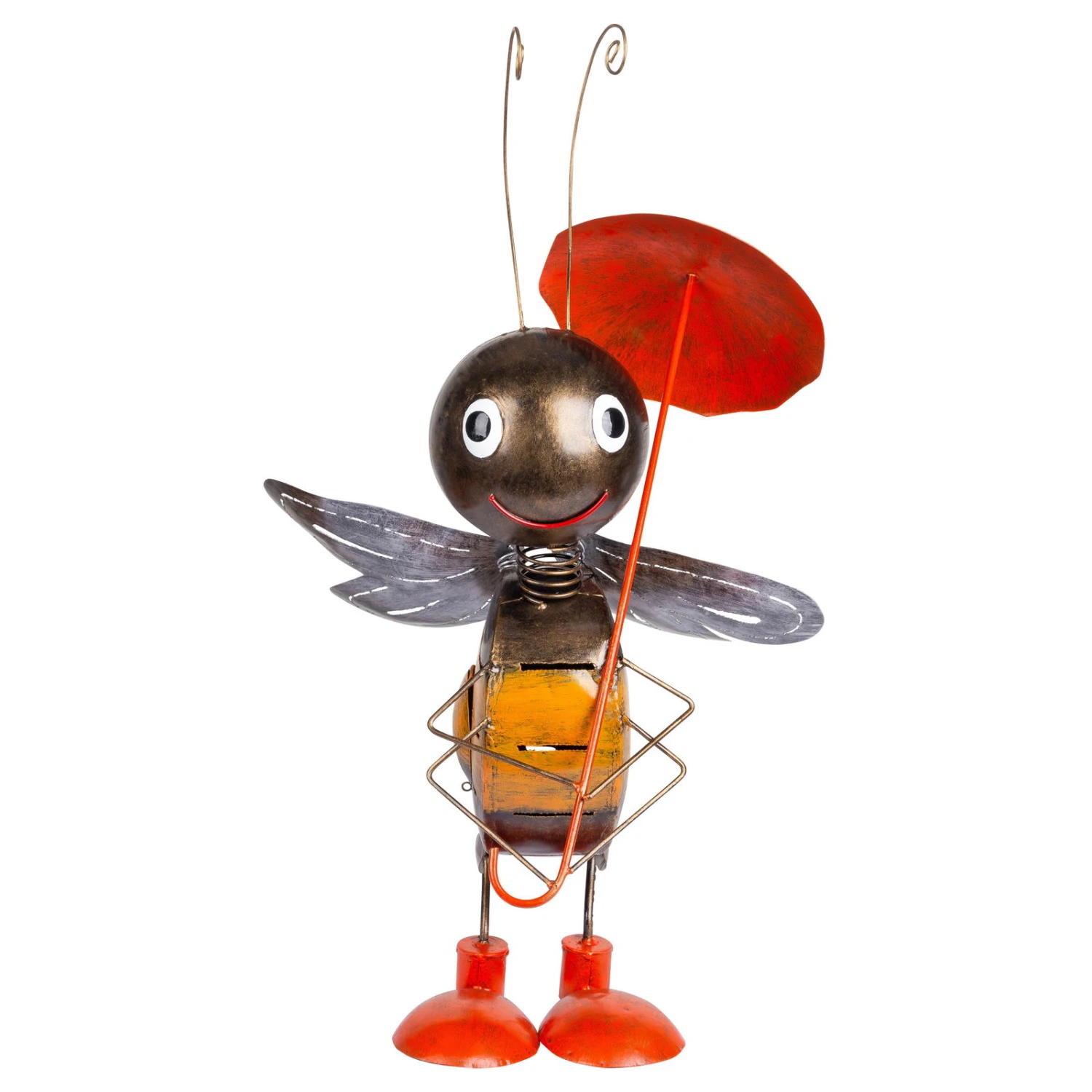 Biene Mit Regenschirm, Metall, 71 X 35 X 43 Cm 4 Biene Mit Regenschirm, Metall, 71 X 35 X 43 Cm – Bild 2