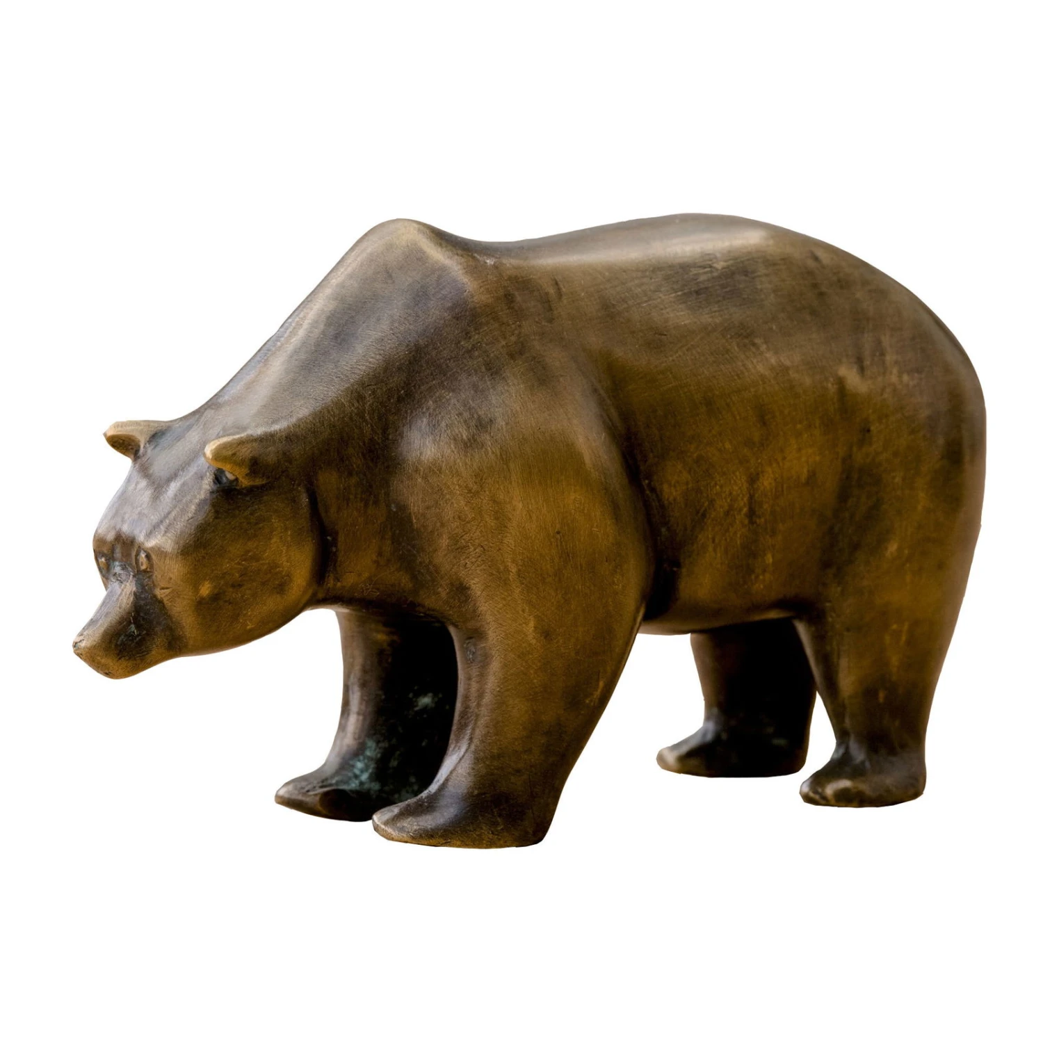 Börsenbär Klein, Braun, Bronze, H 10 X 15 X 16 Cm 3 Börsenbär Klein, Braun, Bronze, H 10 X 15 X 16 Cm