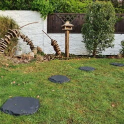 40er-Set Beton-Trittstein 'Typ A', Anthrazit, In Natursteinoptik, 42 X 37 X 3 Cm -Gardena Verkaufsgeschäft 0990100376 Koelle Beton Trittstein Typ A in Natursteinoptik anthrazit 79084 2