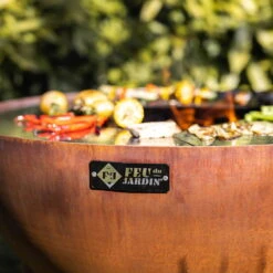 Edelstahl-Feuerstelle 'TRIA', Rost, 100 X 55 X 100 Cm -Gardena Verkaufsgeschäft 3920100752 Feuerstelle TRIA rost 3 110904