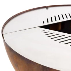 Edelstahl-Feuerstelle 'TRIA', Rost, 100 X 55 X 100 Cm -Gardena Verkaufsgeschäft 3920100752 Feuerstelle TRIA rost ca100x55x100cm 8 125233