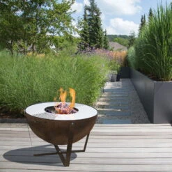 Feuerschale 'Dakota', Rostfarben, Ca. 60 X Ø 80 Cm -Gardena Verkaufsgeschäft 3920100762 Feuerstelle Dakota ca 80cm rund 1 1 118576