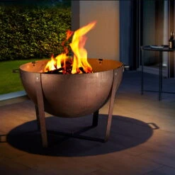 Feuerschale 'Dakota', Rostfarben, Ca. 60 X Ø 80 Cm -Gardena Verkaufsgeschäft 3920100762 Feuerstelle Dakota ca 80cm rund 2 1 118578