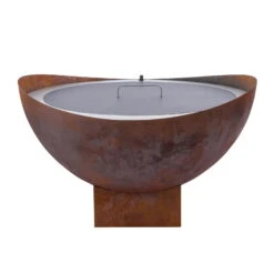 Feuerstelle 'Wave', Rost, Edelstahl, Ca. 100 X 55 X 100 Cm -Gardena Verkaufsgeschäft 3920100768 Feuerstelle WAVE rost ca100x55x100cm 1 119657