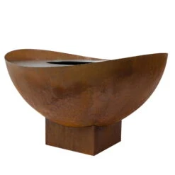 Feuerstelle 'Wave', Rost, Edelstahl, Ca. 100 X 55 X 100 Cm -Gardena Verkaufsgeschäft 3920100768 Feuerstelle WAVE rost ca100x55x100cm 4 119658